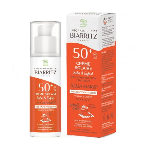 Biarritz Crème Solaire Alga Maris Enfant SPF 50+ (100 ml)