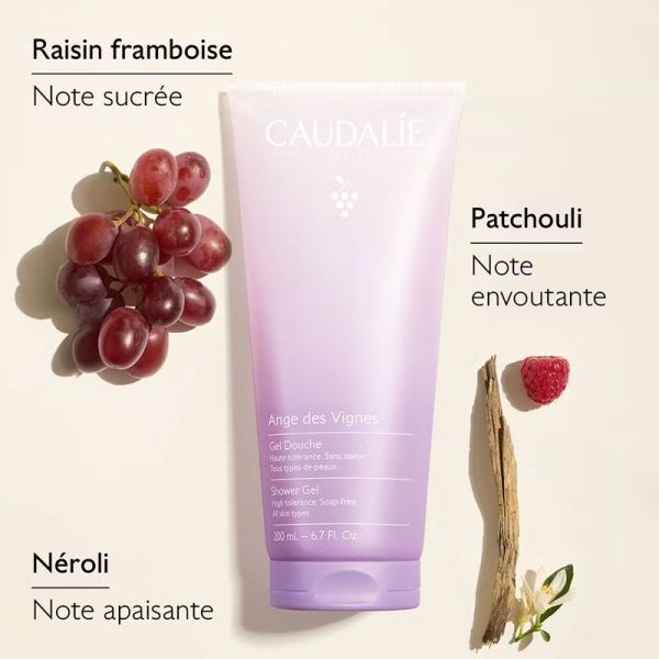 Caudalie Gel Douche Ange des Vignes haute tolérance sans savon (200 ml)