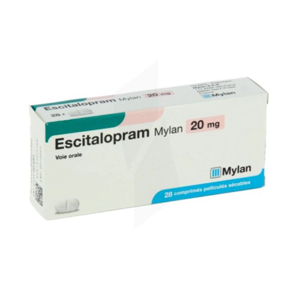 Escital Viatris 20Mg Cpr Pesé Plq/28X1