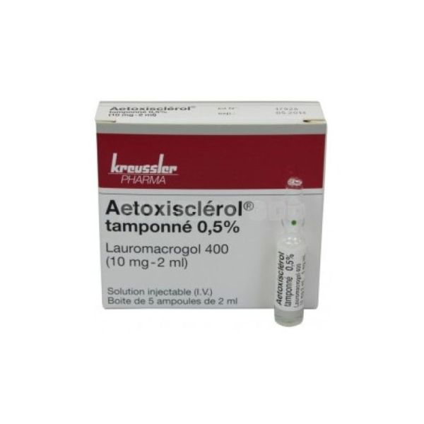 Aetoxisclerol Tamponne 0,5% Amp 5