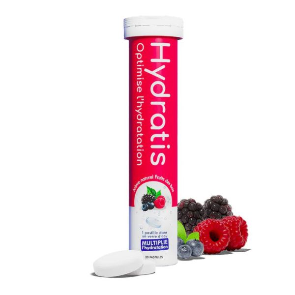 Hydratis Pastilles Effervescentes Hydratation Saveur Fruits des Bois (x20)