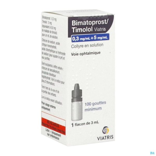 Bimat/Timo 0,3Mg+5Mg/Ml Viatris Col3Ml