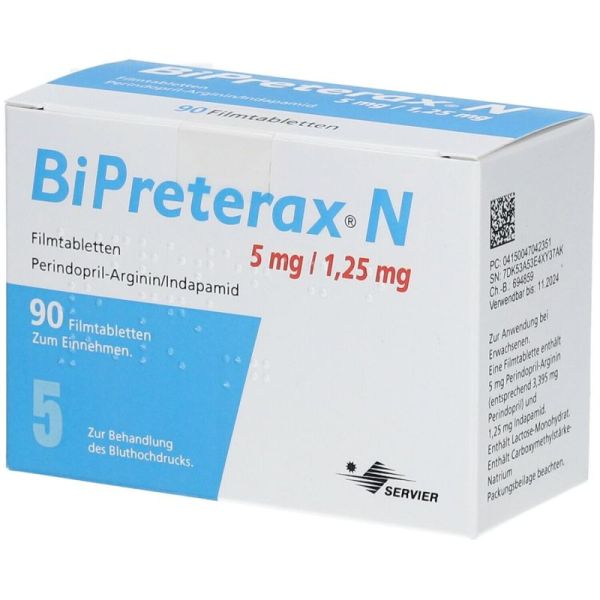 Bipreterax Cpr  5Mg/1, 25Mg 90