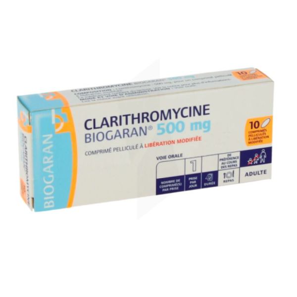 Biogaran Clarithromycine 500Mg Libération modifiée 10