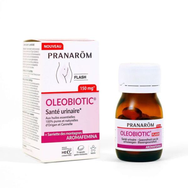 Pranarôm Aromafemina Oleobiotic Santé urinaire aux huiles essentielles (15 capsules)