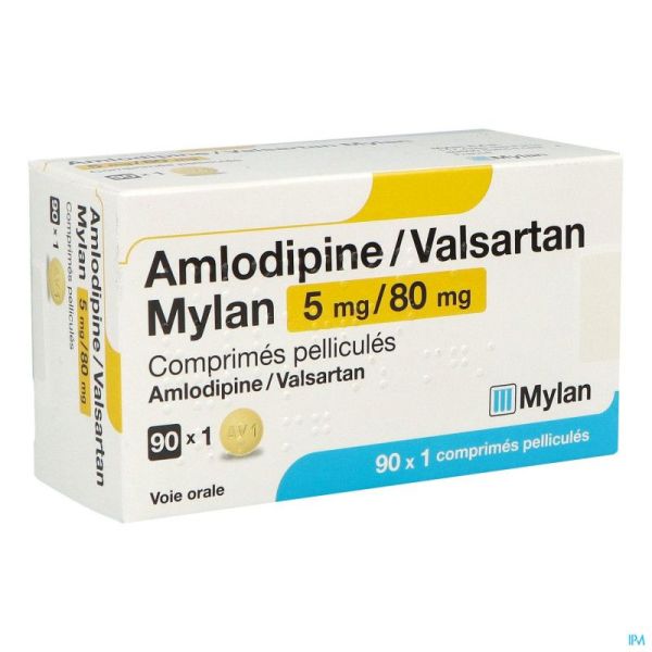 Amlodipine/Valsa 5/80Mg Viatris 90X1
