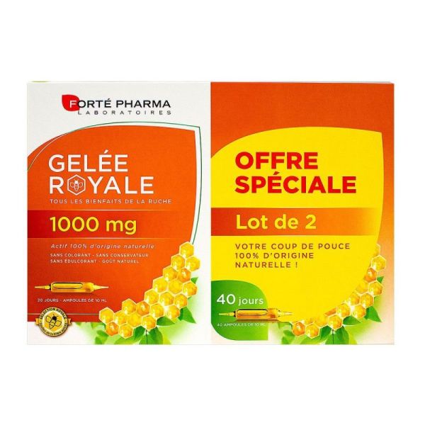 Forte Pharma Gelée Royale 1000 Mg Amp Lot 2