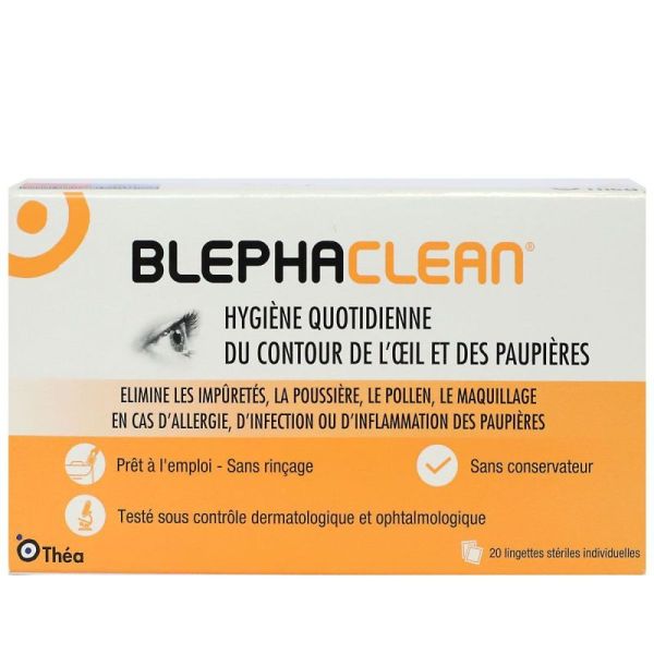 Blephaclean Compr St Imprégné Hyg Paup B/20