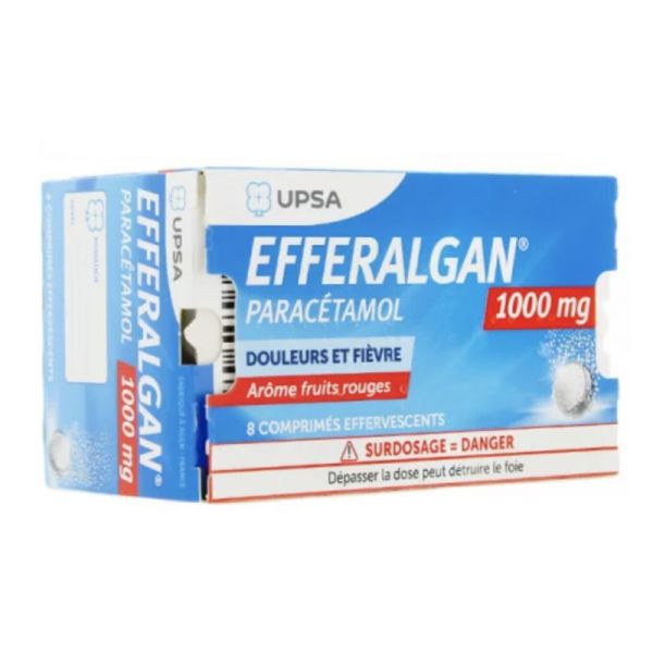 Efferalgan 1G Fram Fr Rouges Sac 8