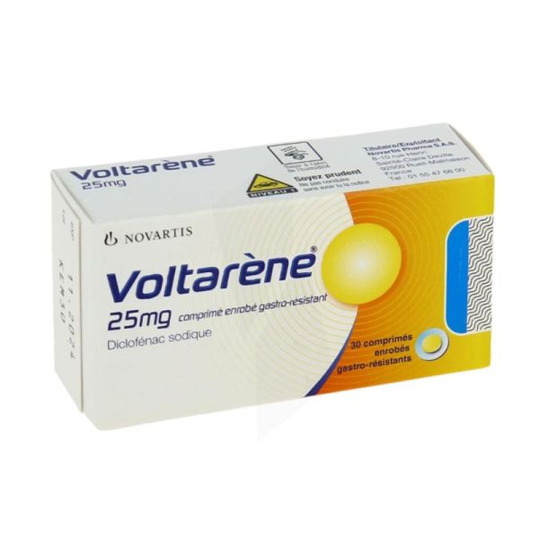 Voltarène Diclofénac sodique comprimés 25 mg (x30)