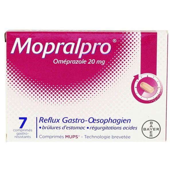 Mopralpro 20Mg 7 comprimés gastro-résistants