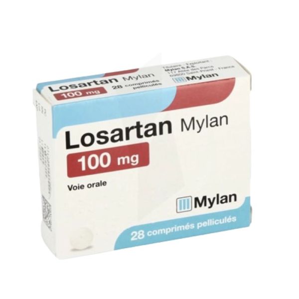 Losartan 100 Mg Viatris comprimé x28