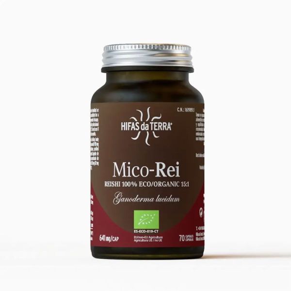 Hifas da Terra Mico-Rei extrait de reishi immunité & bien-être (70 gélules)