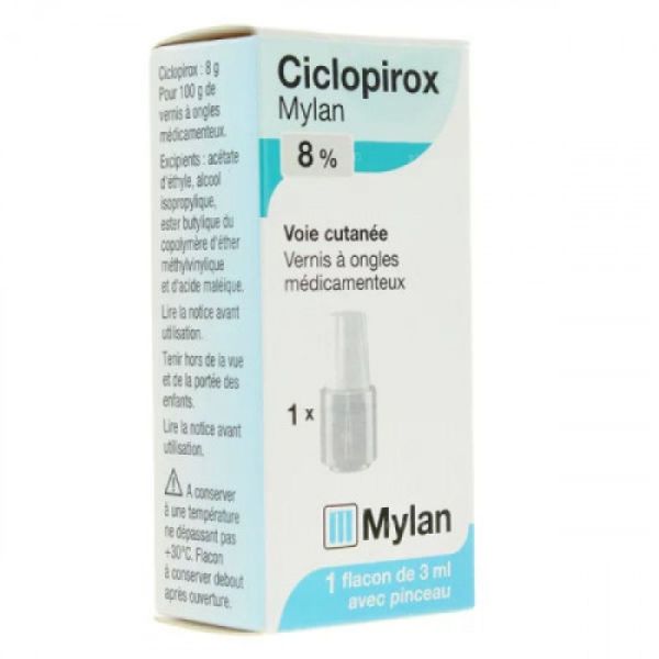 Ciclopirox Myla8%Verni Ong 3Ml