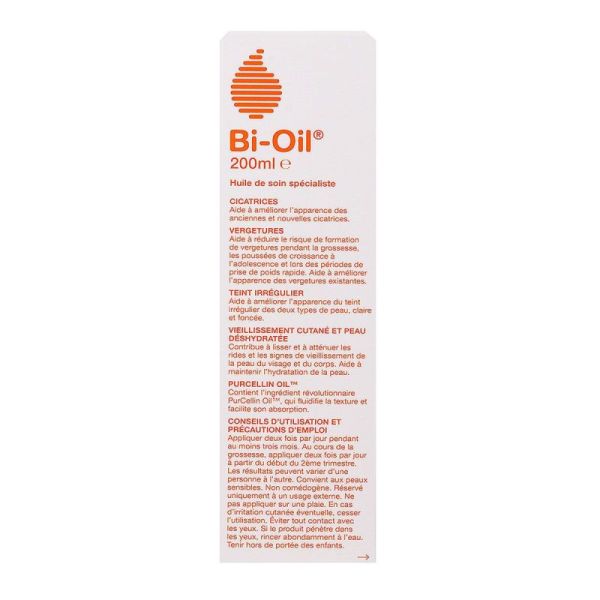 Bi-Oil Huile de Soin Spécialiste Cicatrices et Vergetures 200Ml