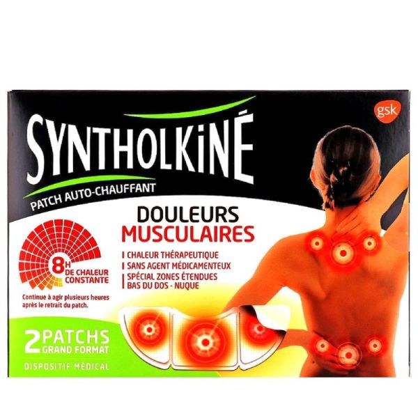 Syntholkine Patch Chauffant Grand Format 8H *2