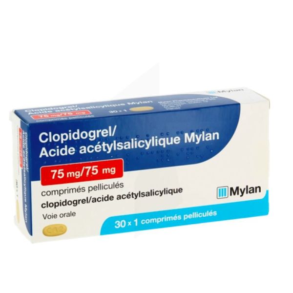 Clopid/Ac Acety 75/75Mg Viatris Cp30X1