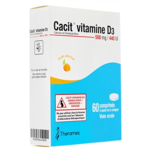 Cacit Vit D3 500Mg/440Ui Cpr 60