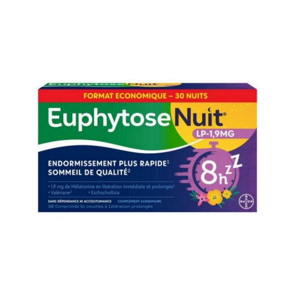 Bayer Euphytose Nuit LP-1,9 mg (Boîte De 30 Comprimés)