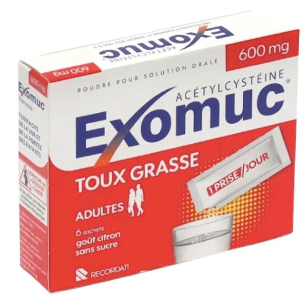 Exomuc 600 mg 6 Sachets