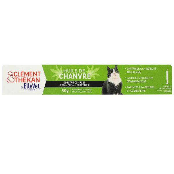 Clément Thekan Pâte huile de chanvre pour chat (30g)