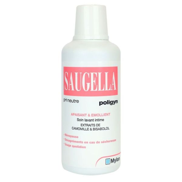 Saugella Poligyn Soin Lavant Intime Apaisant et Emollient 500Ml