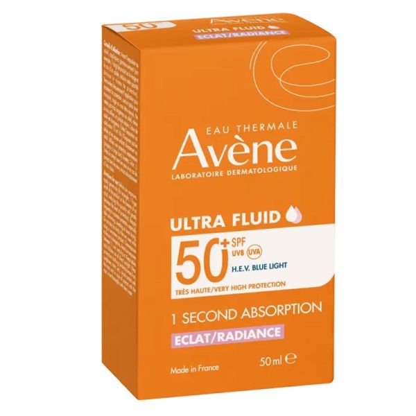 Avène Solaire Ultra Fluid Eclat/Radiance Protection solaire SPF 50+ (50 ml)