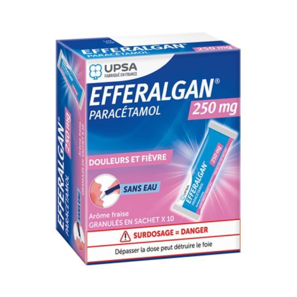 Efferalgan Fraise 250Mg Sachet 10