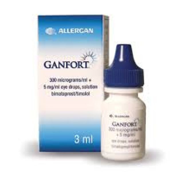 Ganfort 300Mcg/5Mg/Ml Col 3Ml