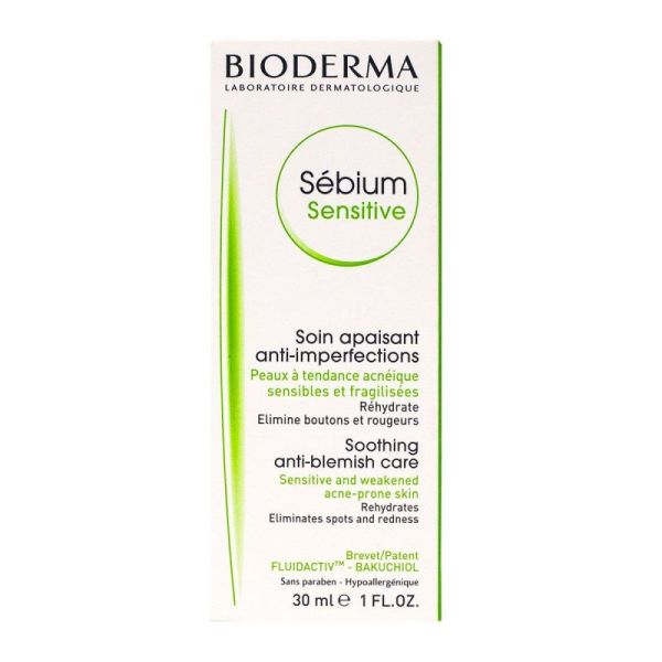 Sebium Sensitive soin apaisant Anti-Imperfections 30Ml