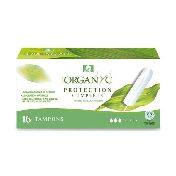 Organyc Tampon Digital sans Applicateur Coto Bio Flux Super (x16)