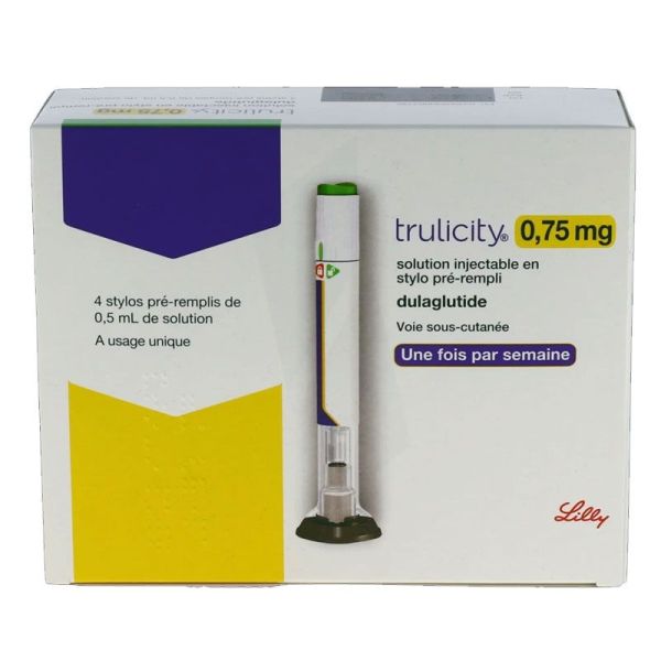 Lilly Trulicity 0,75 mg solution injectable en stylo prérempli (x4)