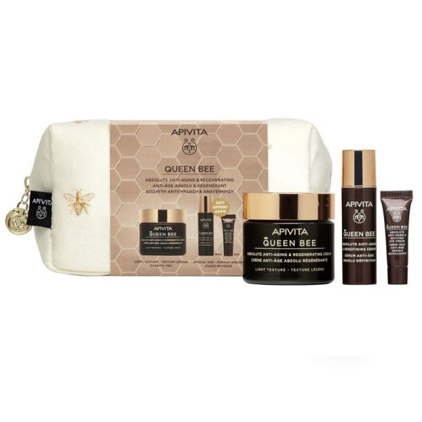 Apivita Queen Bee Trousse anti-âge absolu & régénérant texture légère (50+10+2 ml)