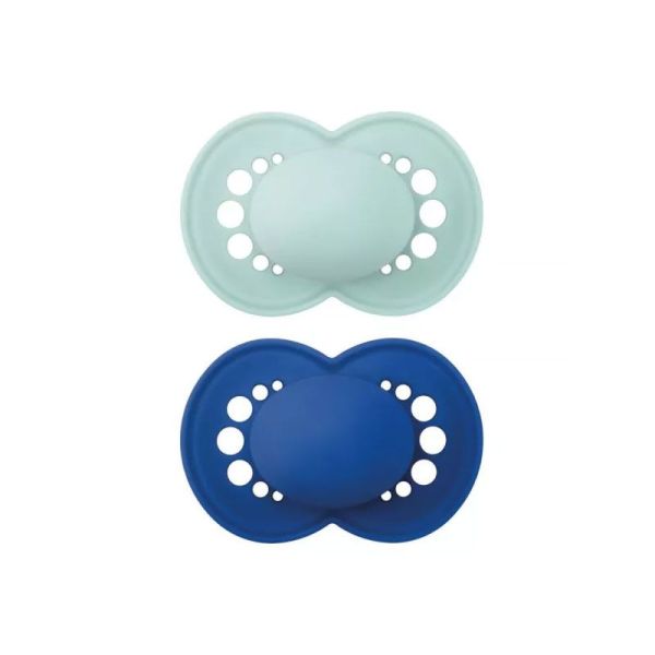 MAM Sucette en Silicone Originale Couleurs Nature 18+ mois (lot de 2, référence n°68)