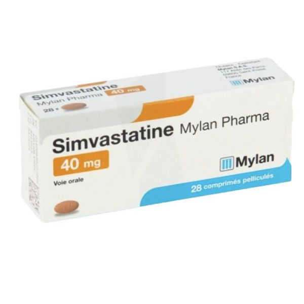 Simvastatine 40 mg Viatris 28 comprimés