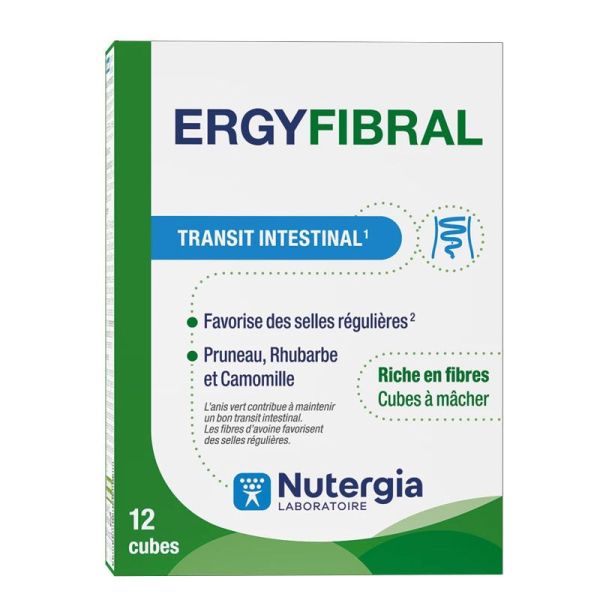 Nutergia ErgyFibral transit intestinal (12 cubes)