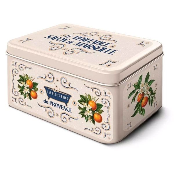 Boîte Collection Savons de Marseille Fleur de Coton & Amande (2 x 100 g)