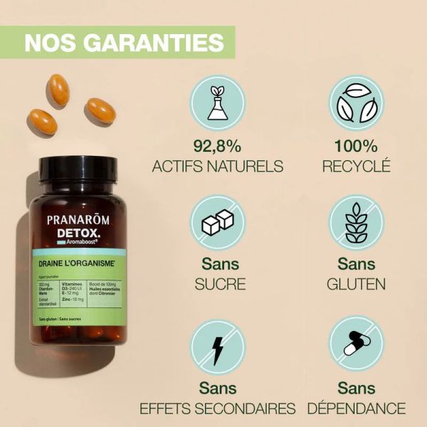 Pranarôm Aromaboost Détox (60 capsules)