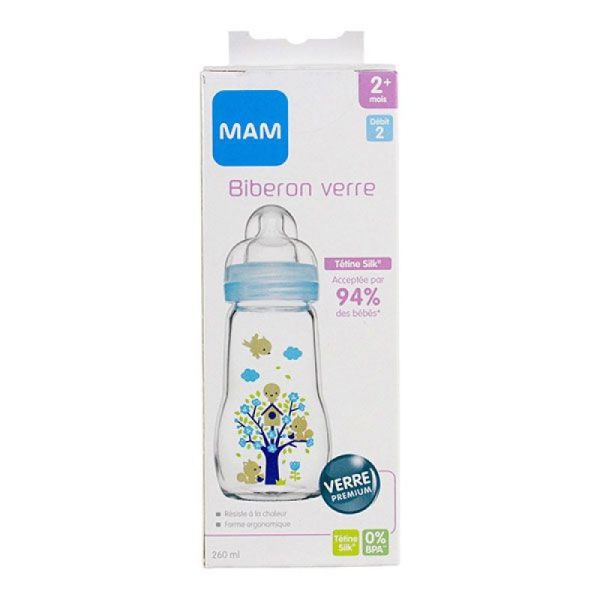 Mam Bib Verre Bleu 260Ml