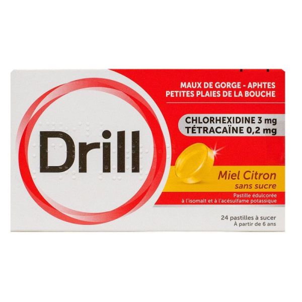 Drill Past Miel Citron Sans Sucre Plq/24