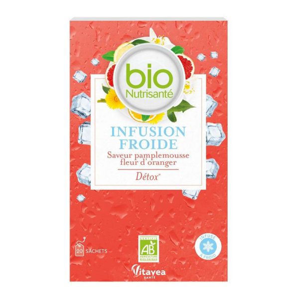 BioNutrisanté Infusion Froide Détox Pamplemousse/Fleur d'Oranger