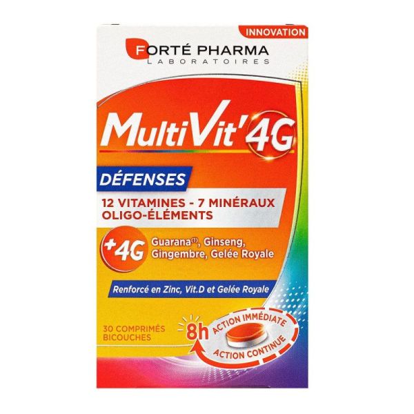 Forte Pharma Multivit' 4G Defenses Cpr B/30