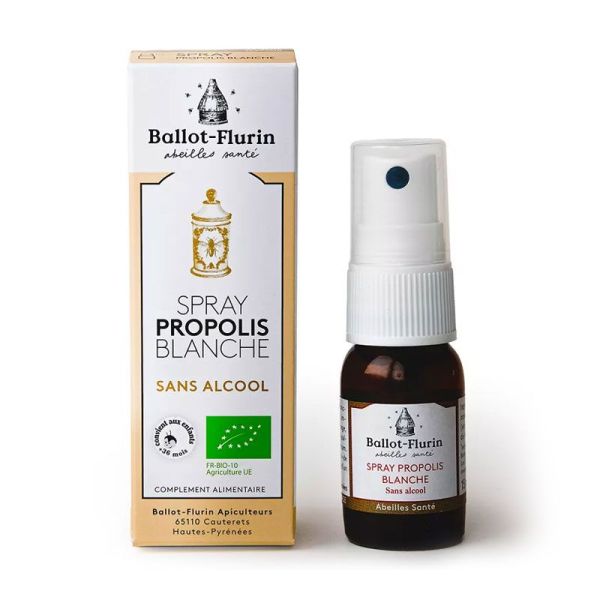 Ballot-Flurin Spray Propolis Blanche Sans Alcool (15 ml)