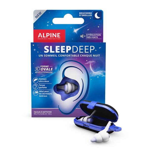 Alpine Bouchons D'Oreilles SleepDeep Sommeil Profond