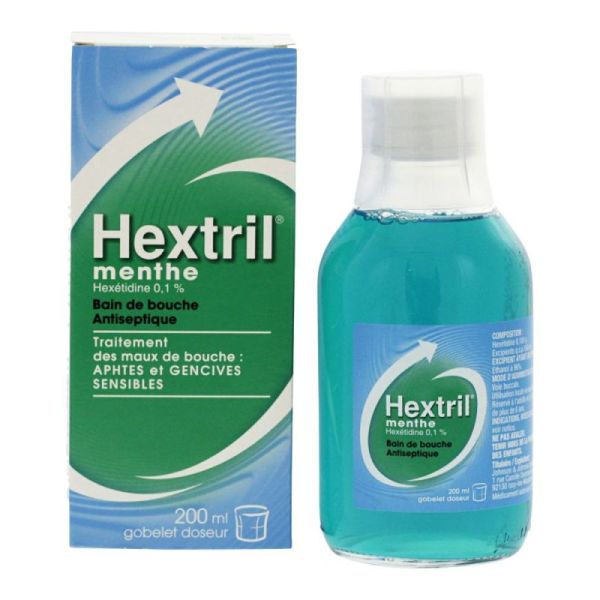 Hextril Menthe 0,1% Bain Bouc200Ml