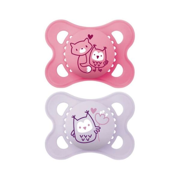 MAM Sucette Silicone Original 2-6 mois Nature (lot de 2)