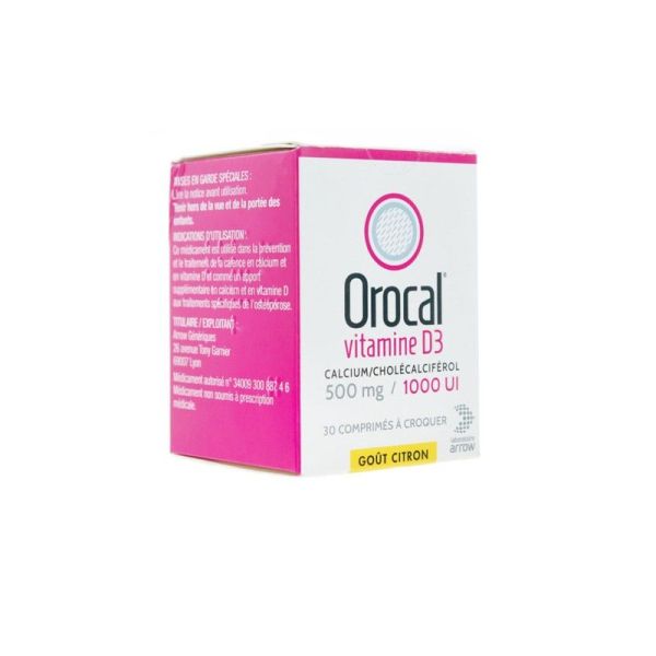 Orocal D3 500Mg/1000Ui Cpr 30