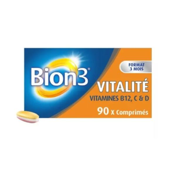 Bion3 Vitalité Vitamines B12, C & D 90 comprimés