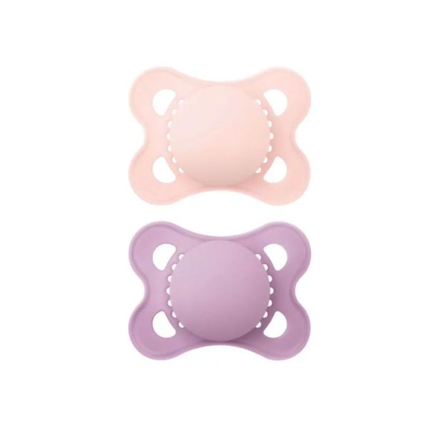 MAM Sucette en Silicone Originale Couleurs Nature 2-6 mois (lot de 2, référence n°66)