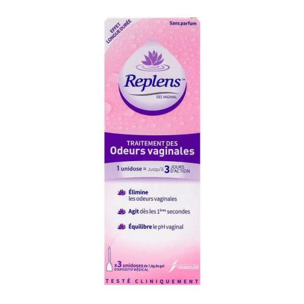 Replens Odeur Vaginal Unidose X3